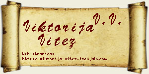 Viktorija Vitez vizit kartica